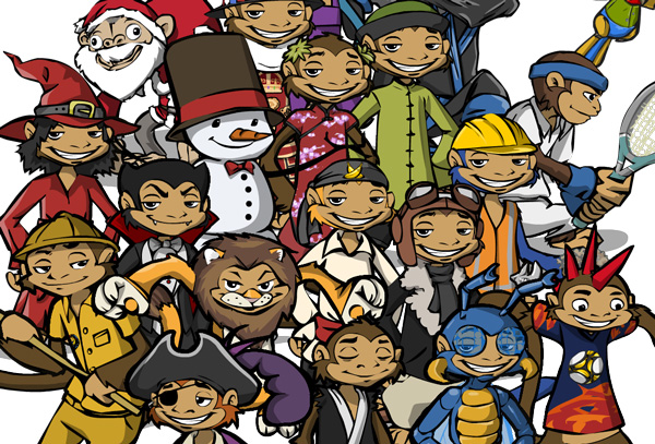 Monkeys with bananarific style